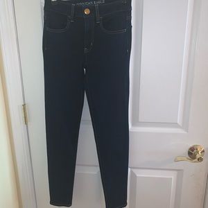 American Eagle Dark Wash Jeggings size 2